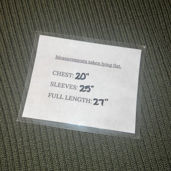 DSCP Valor Collection Ribbed Miltary Sweater Size 42 100% Wool USMC Army Green - Picture 4 of 9